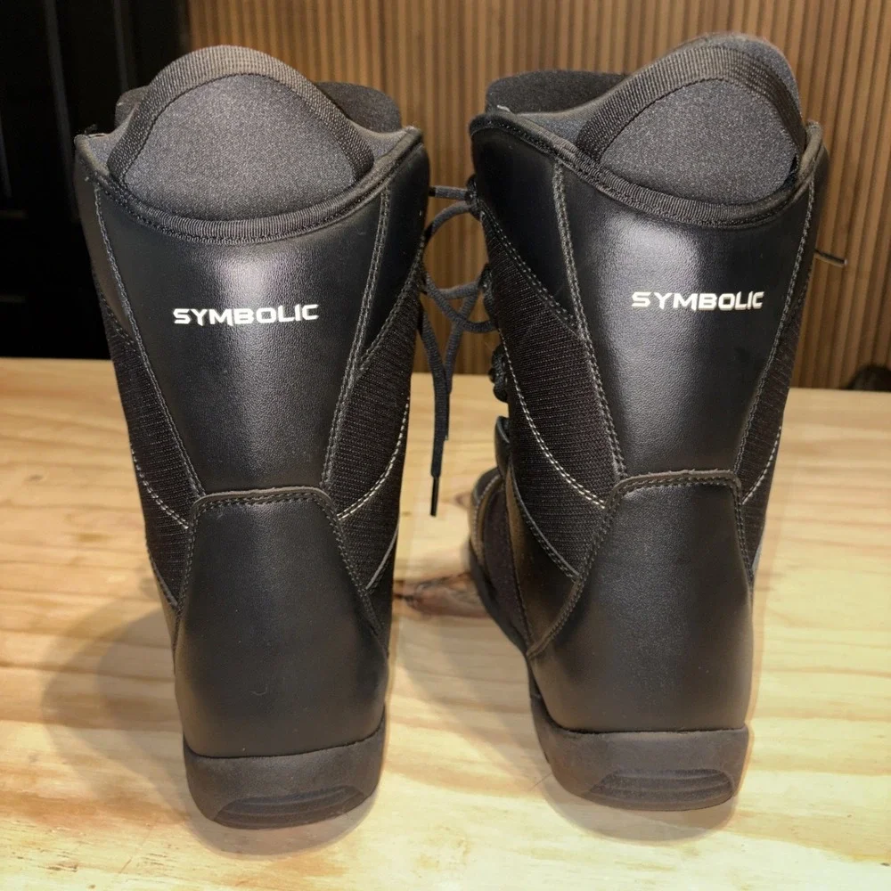Symbolic Ultra Light Black Snowboard Boots Men's Sz 9 Very Good Cond.